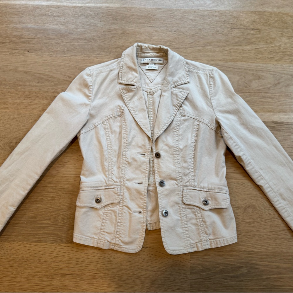 Tommy Hilfiger Beige Stretch Jacket